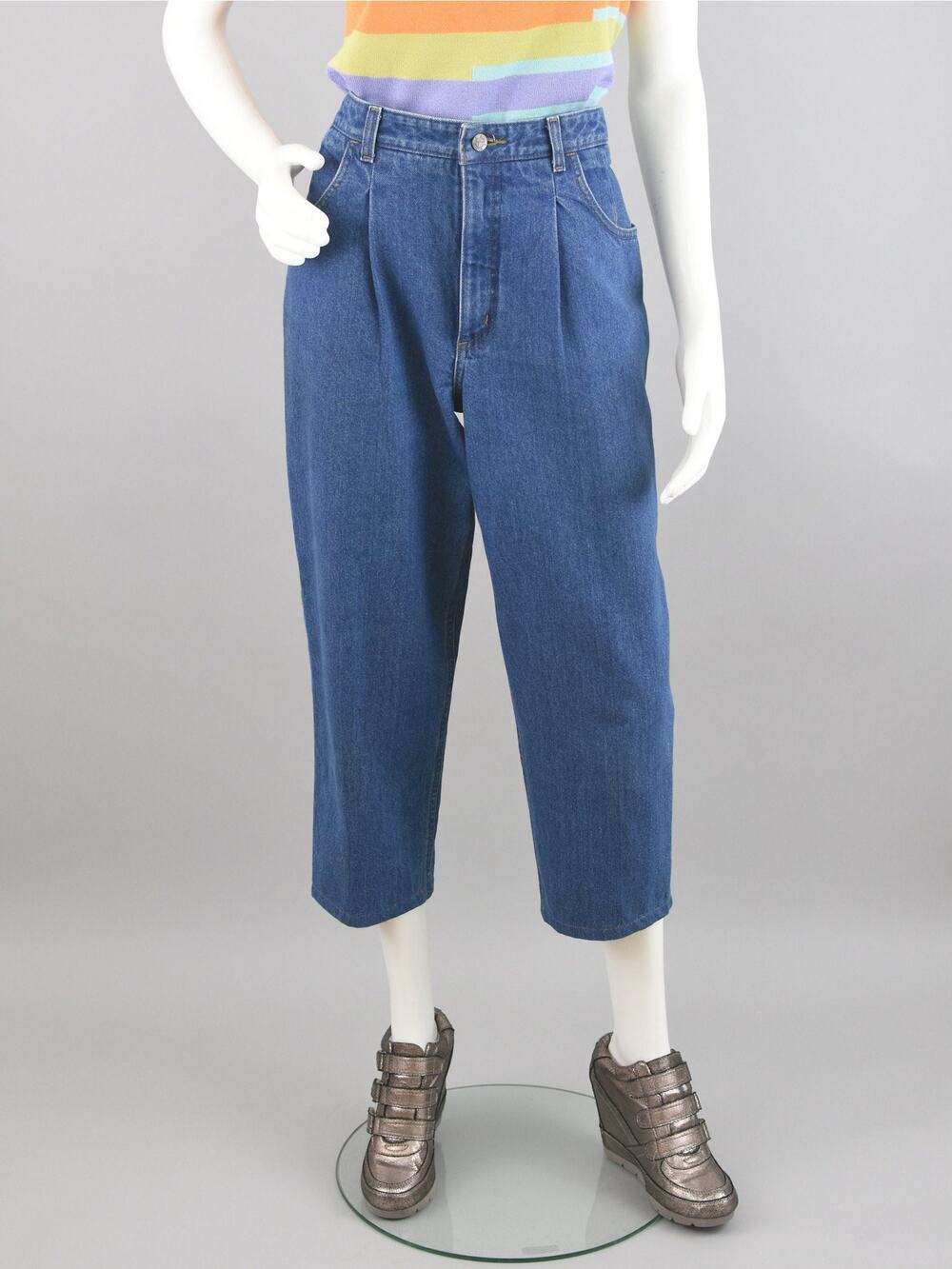 Talbots 90s Capri Cropped Jeans, Women Petite Size 8, 28" Waist